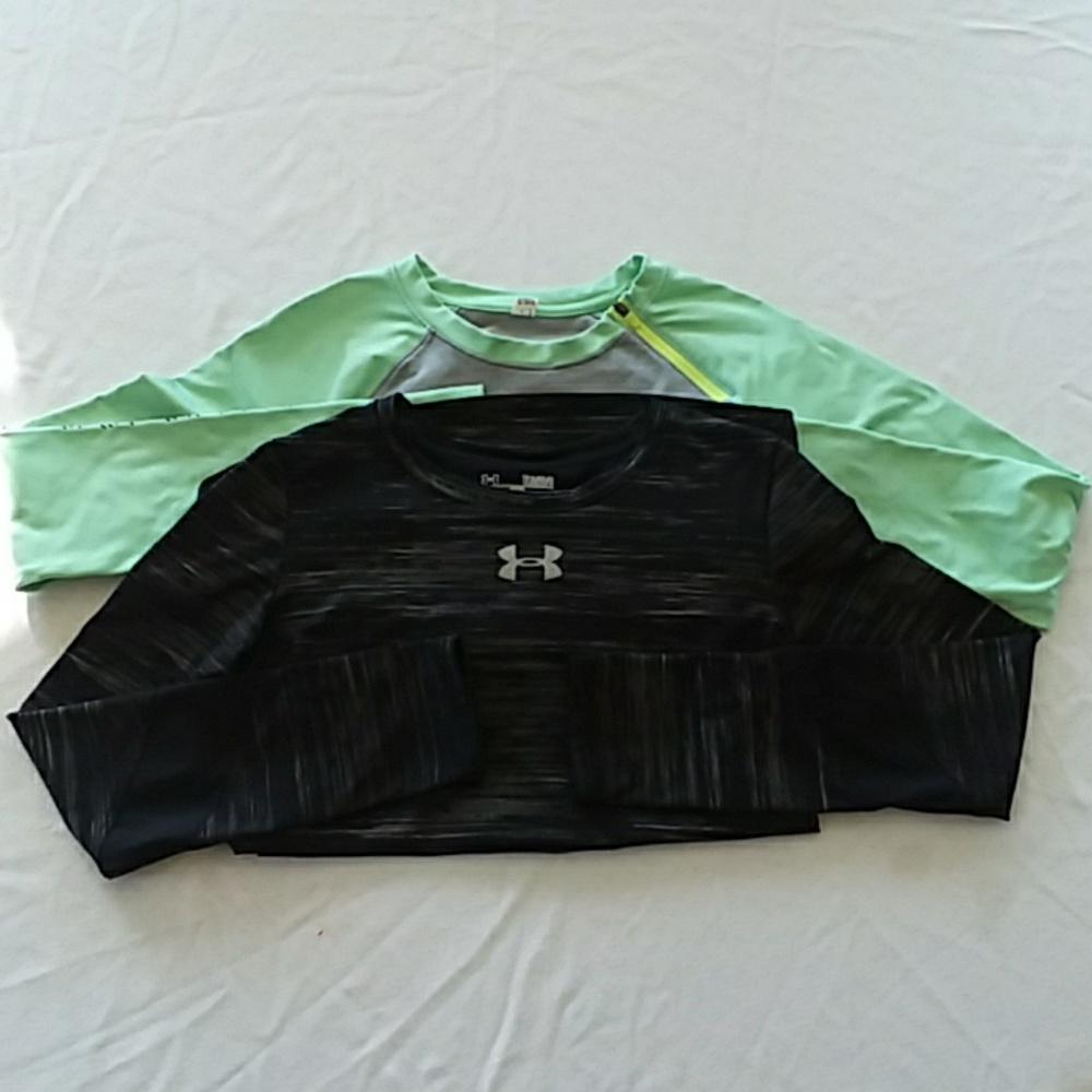 Girls Under Armour Fleeced Lined Layering Tee